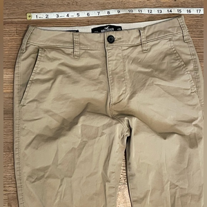 Hollister Slim Straight Chino Men's Pants Khaki Size 29x30‎